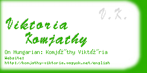 viktoria komjathy business card